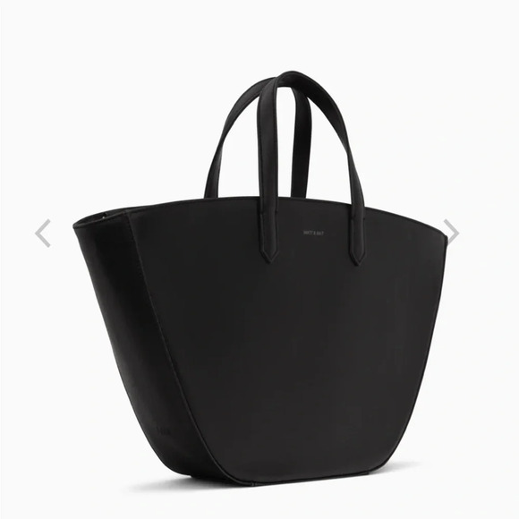 MATT & NAT Black  Leef Purse/Crossbody 
vegan. cruelty free. recycled. - Picture 2 of 16